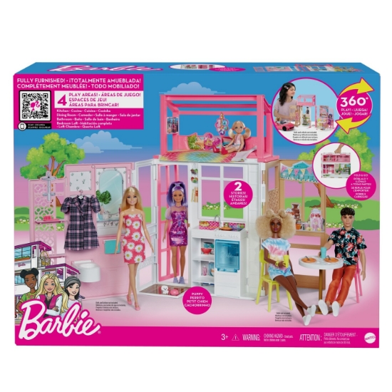 Imagine BARBIE SET CASA BARBIE CU 4 CAMERE