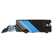 Imagine HOT WHEELS TRANSPORTATOR SAUBER MERCEDES C9 CU MASINUTA FLEET FLYER SCARA 1:64