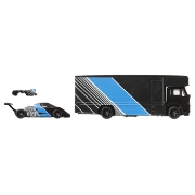Imagine HOT WHEELS TRANSPORTATOR SAUBER MERCEDES C9 CU MASINUTA FLEET FLYER SCARA 1:64