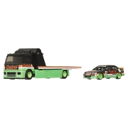Imagine HOT WHEELS TRANSPORTATOR FLEET STREET CU MASINUTA HONDA ACCORD 96 SCARA 1:64