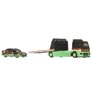 Imagine HOT WHEELS TRANSPORTATOR FLEET STREET CU MASINUTA HONDA ACCORD 96 SCARA 1:64