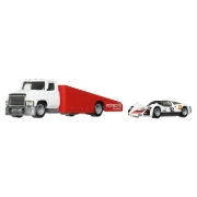 Imagine HOT WHEELS TRANSPORTATOR CARRY ON CU MASINUTA  PORSCHE CARRERA 906 SCARA 1:64
