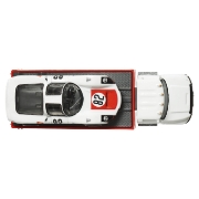 Imagine HOT WHEELS TRANSPORTATOR CARRY ON CU MASINUTA  PORSCHE CARRERA 906 SCARA 1:64