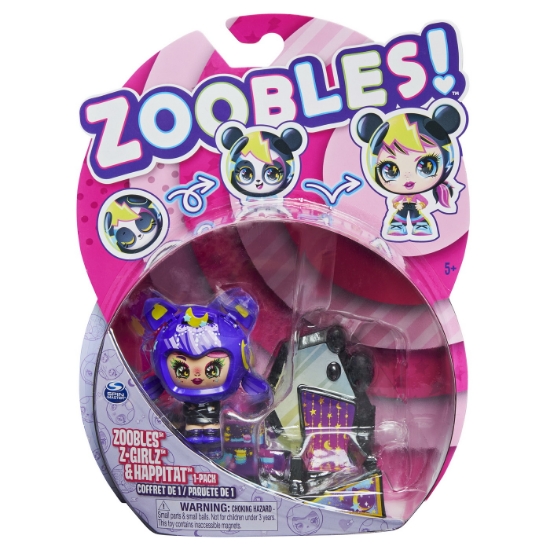 Imagine ZOOBLES Z-GIRLZ FIGURINA DE TRANSFORMARE FETITA PISICUTA