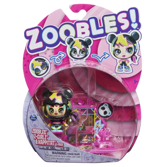 Imagine ZOOBLES Z-GIRLZ FIGURINA DE TRANSFORMARE FETITA URSULET PANDA