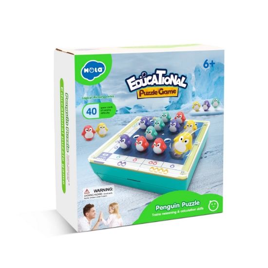 Imagine Joc interactiv puzzle pinguini