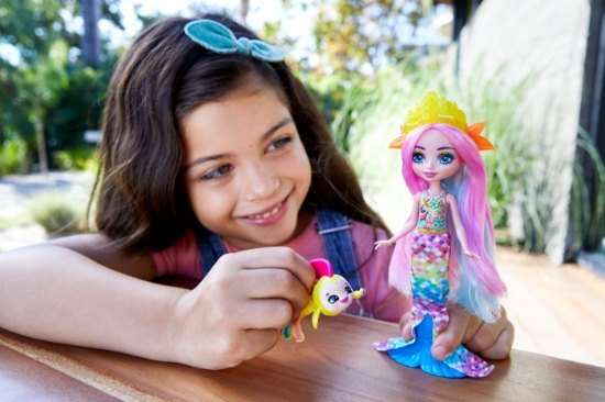 Imagine ENCHANTIMALS PAPUSI SI ANIMALUTE RADIA RAINBOW FISH SI FLO