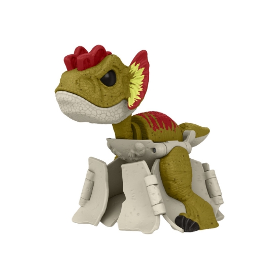 Imagine JURASSIC WORLD FIERCE CHANGERS HIDDEN HATCHERS DINOZAUR TRANSFORMABIL DILOPHOSAURUS
