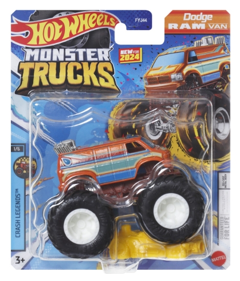 Imagine HOT WHEELS MONSTER TRUCK MASINUTA DODGE RAM VAN SCARA 1:64