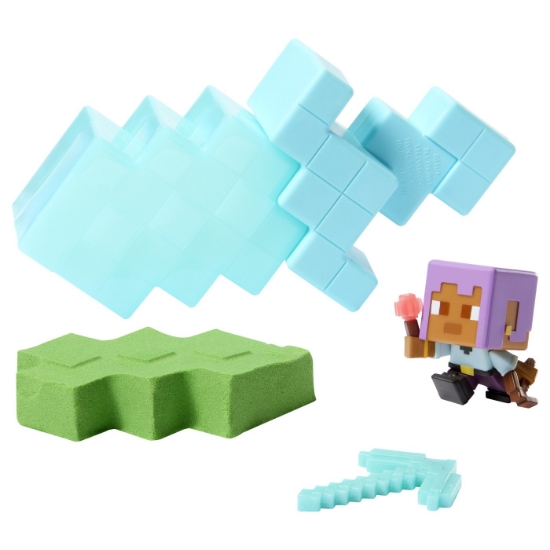 Imagine MINECRAFT MINI MODE SET EXPLORARE MINIERA TURQUOISE