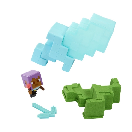 Imagine MINECRAFT MINI MODE SET EXPLORARE MINIERA TURQUOISE