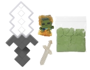 Imagine MINECRAFT MINI MODE SET EXPLORARE MINIERA GRI SI ALB