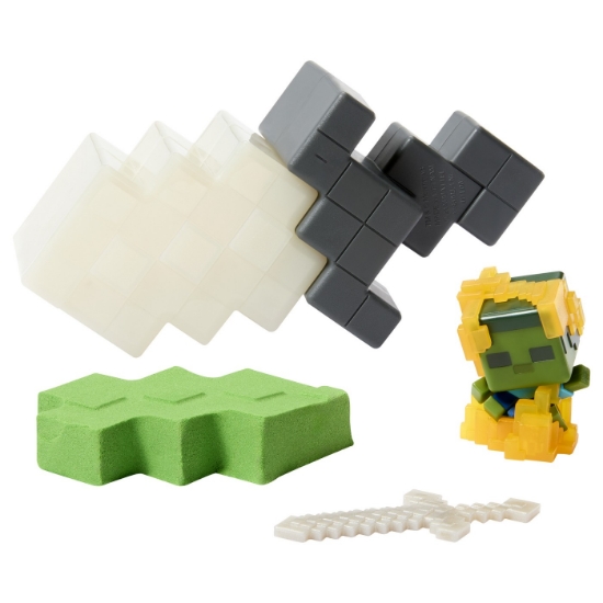 Imagine MINECRAFT MINI MODE SET EXPLORARE MINIERA GRI SI ALB