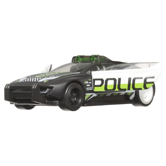 Imagine HOT WHEELS MASINUTA METALICA CU SISTEM PULL BACK POLICE ALPHA PURSUIT SCARA 1:43