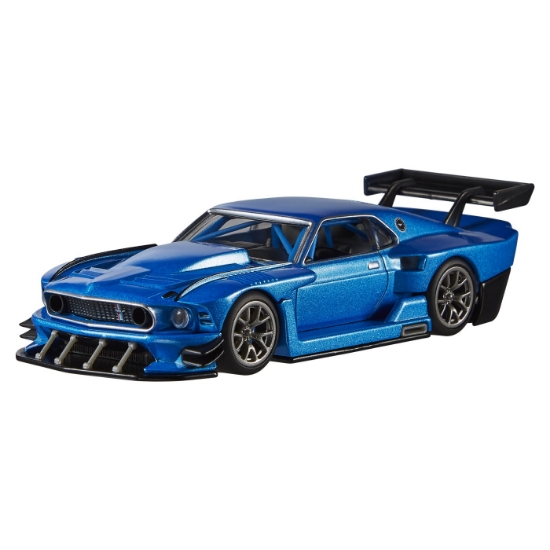 Imagine HOT WHEELS PREMIUM REAL RIDERS MASINUTA METALICA MODIFIED FORD MUSTANG 69 SCARA 1:43