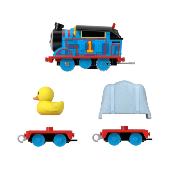 Imagine THOMAS LOCOMOTIVA MOTORIZATA THOMAS AGENT SECRET CU 2 VAGOANE