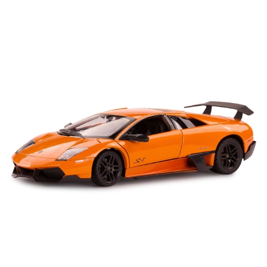 Imagine MASINUTA METALICA  LAMBORGHINI MURCIELAGO LP670-4 PORTOCALIU SCARA 1 LA 24