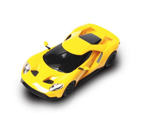 Imagine MASINA CU TELECOMANDA FORD GT GALBEN SCARA 1 LA 24