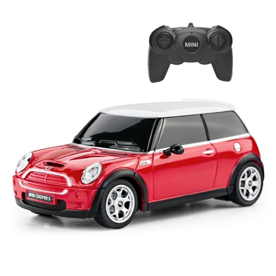 Imagine MASINA CU TELECOMANDA MINI COOPER ROSIE CU SCARA 1 LA 24