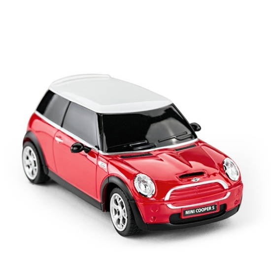 Imagine MASINA CU TELECOMANDA MINI COOPER ROSIE CU SCARA 1 LA 24