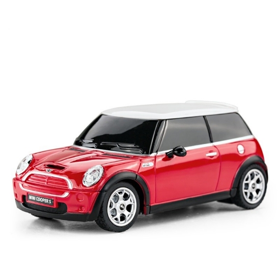 Imagine MASINA CU TELECOMANDA MINI COOPER ROSIE CU SCARA 1 LA 24