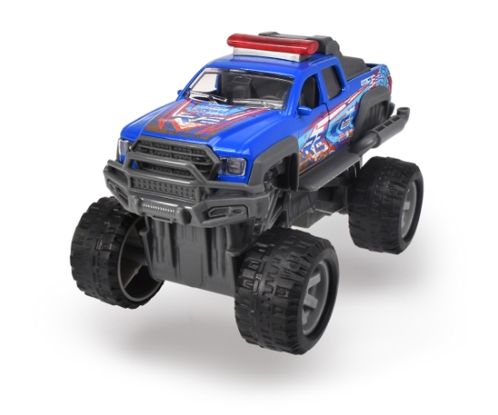 Imagine MASINA DE TEREN ALBASTRA DIN METAL RALLY MONSTER 15CM 