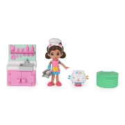 Imagine GABBYS DOLLHOUSE SET PAPUSA 9.7CM CU PISICUTA BUCATARIA LUI GABBY