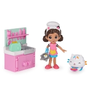 Imagine GABBYS DOLLHOUSE SET PAPUSA 9.7CM CU PISICUTA BUCATARIA LUI GABBY