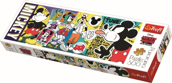 Imagine PUZZLE TREFL PANORAMA 500 LEGENDARUL MICKEY MOUSE