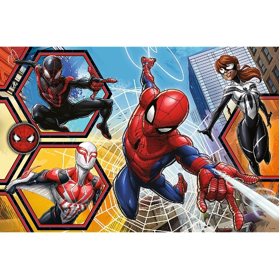 Imagine PUZZLE TREFL PRIMO  24 SUPER MAXI DISNEY SPIDERMAN IN ACTIUNE