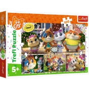 Imagine PUZZLE TREFL 100 44 PISICI PRIETENII
