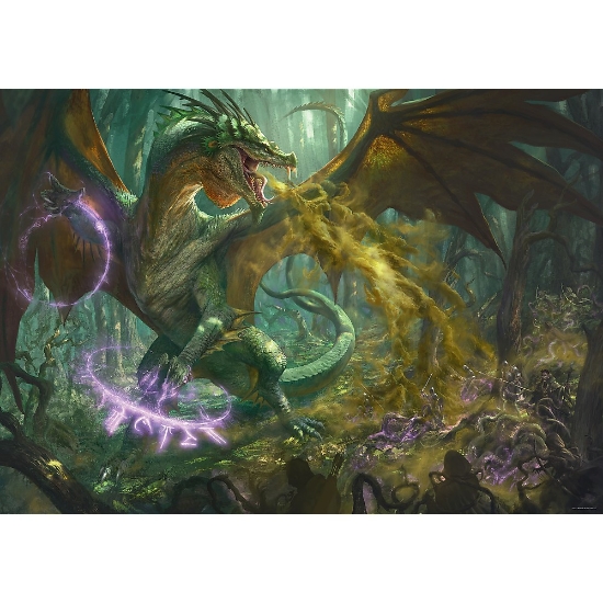 Imagine PUZZLE TREFL UFT 1000 DUNGEONS DRAGONS DRAGONUL VERDE