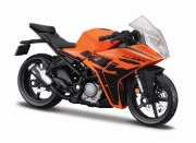 Imagine MAISTO MOTOCICLETA METALICA CU STAND EDITIE SPECIALA KTM RC 390 SCARA 1 LA 18
