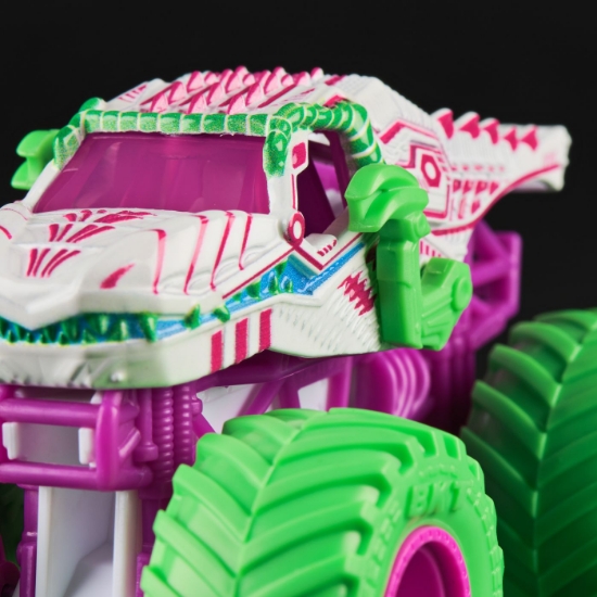 Imagine MONSTER JAM NITRO NEON MASINUTA METALICA THUNDERROARUS SCARA 1 LA 64