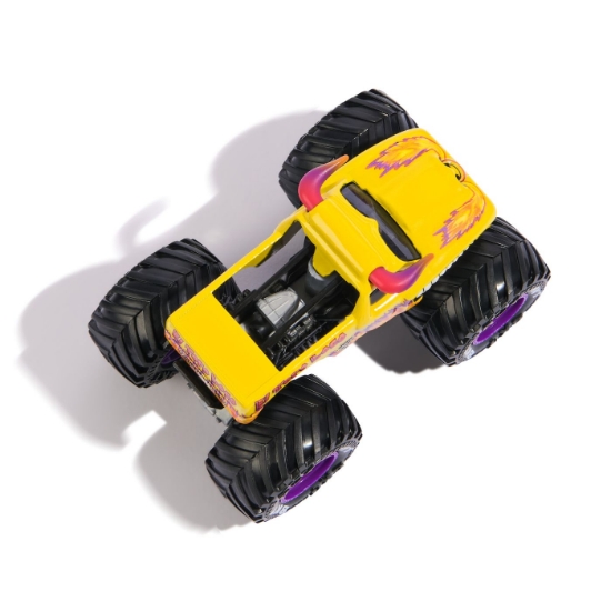 Imagine MONSTER JAM LEGACY TRUCKS MASINUTA METALICAEL TORO LOCO SCARA 1 LA 64