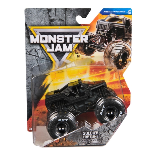 Imagine MONSTER JAM MASINUTA METALICA SOLDIER FORTUNE BLACK OPS SCARA 1 LA 64