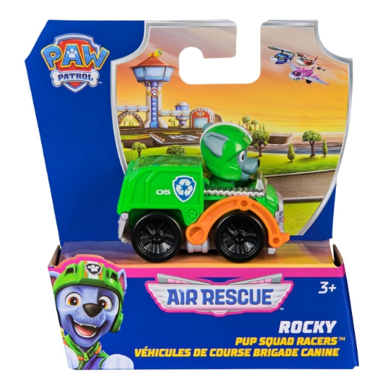 Imagine PATRULA CATELUSILOR PUP SQUAD RACERS AIR RESCUE VEHICUL METALIC ROCKY SCARA 1 LA 55