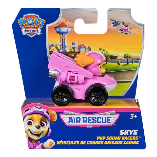 Imagine PATRULA CATELUSILOR PUP SQUAD RACERS AIR RESCUE VEHICUL METALIC SKYE SCARA 1 LA 55