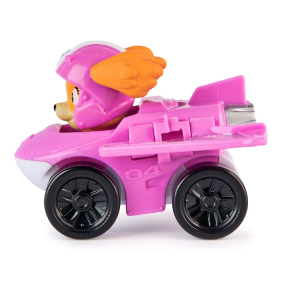 Imagine PATRULA CATELUSILOR PUP SQUAD RACERS AIR RESCUE VEHICUL METALIC SKYE SCARA 1 LA 55