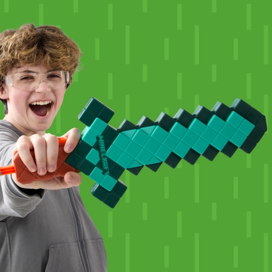 Imagine NERF BLASTER NERF MINECRAFT DIAMOND