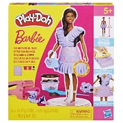 Imagine PLAY DOH BARBIE SET PLASTELINA BARBIE FASHIONISTA RUFFLES CREATII VESTIMENTARE