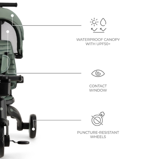 Imagine Tricicleta Kinderkraft JAZZ 2, Green