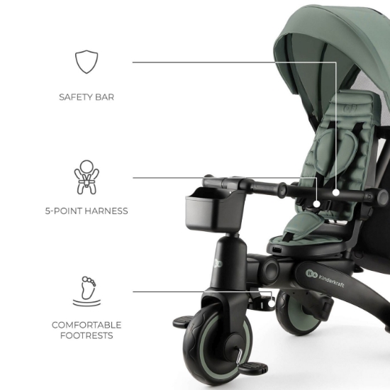 Imagine Tricicleta Kinderkraft JAZZ 2, Green