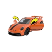 Imagine HOT WHEELS MASINUTA METALICA CU SISTEM PULL BACK PORSCHE 911 GT3 SCARA 1:43
