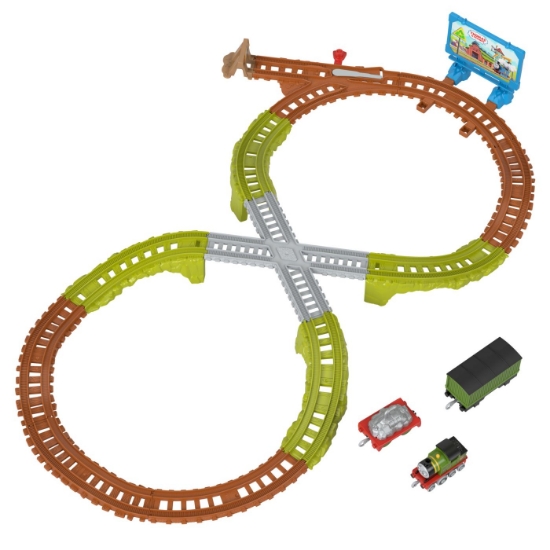 Imagine THOMAS SET DE JOACA TRENULET CU CIRCUIT SI ACCESORII WHIFFS RECYCLING RUN