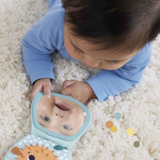 Imagine FISHER PRICE JUCARIE SENZORIALA 2 IN 1 TUMMY TIME VIDRA PENTRU BEBELUSI