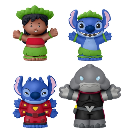 Imagine FISHER PRICE LITTLE PEOPLE COLLECTOR DISNEY LILO SI STITCH SET 4 FIGURINE 