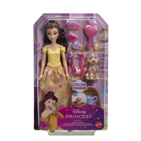 Imagine DISNEY PRINCESS PAPUSA BELLA CU CATEL SI ACCESORII