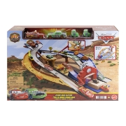 Imagine CARS RACE AND RESCUE SET DE JOACA CURCUIT DE SALVARE SI 3 MASINUTE METALICE