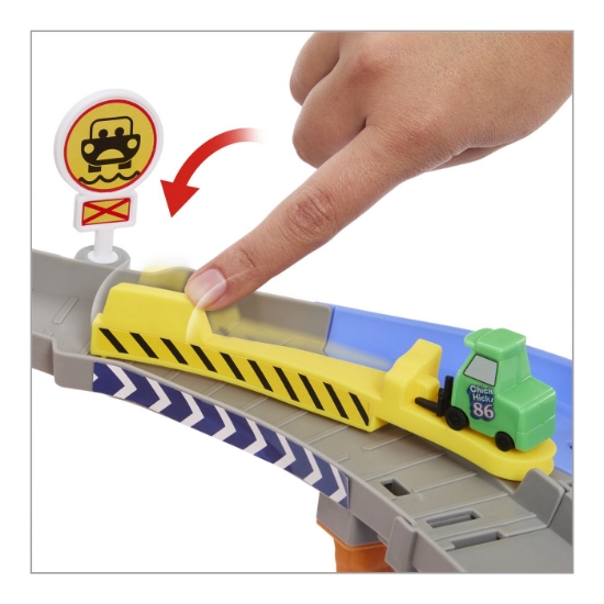 Imagine Cars Race and Rescue set de joacă – circuit de salvare și 3 mașinuțe metalice